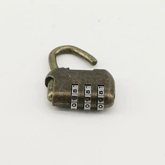 Cadenas à combinaison réinitialisable vintage pour valise