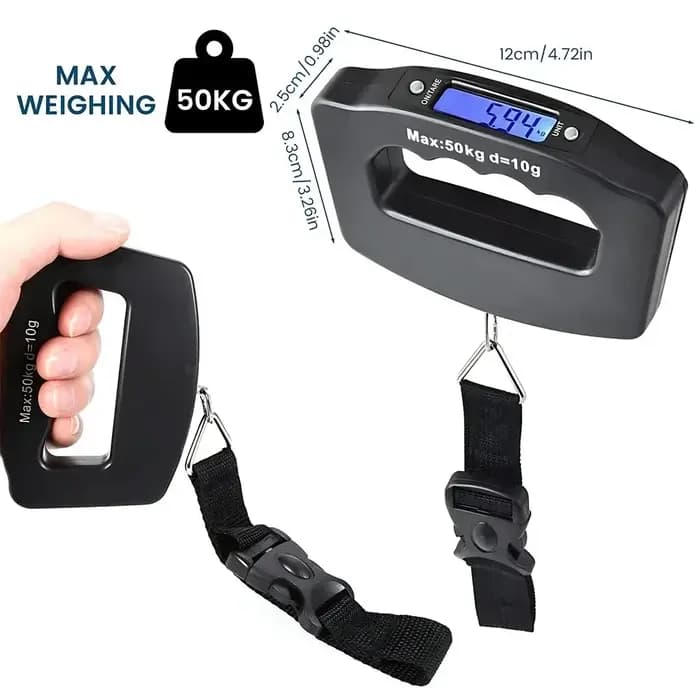 Balance numérique pour bagages 50 kg/10 g