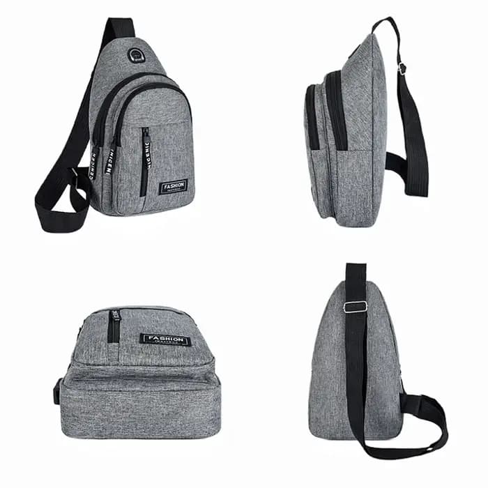 2025 nouveau sac de poitrine multifonctionnel hommes mode tendance Oxford tissu sac à bandoulière Style coréen décontracté sac de messager étanche
