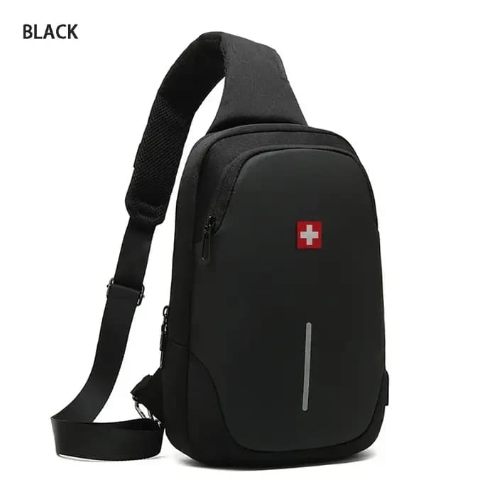 SWISS nouveau sac de poitrine décontracté pour hommes sport sac à bandoulière étanche sac à bandouli
