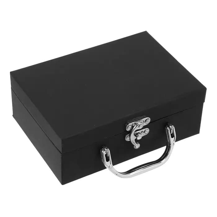 Boîte de rangement de valise en papier avec poignée