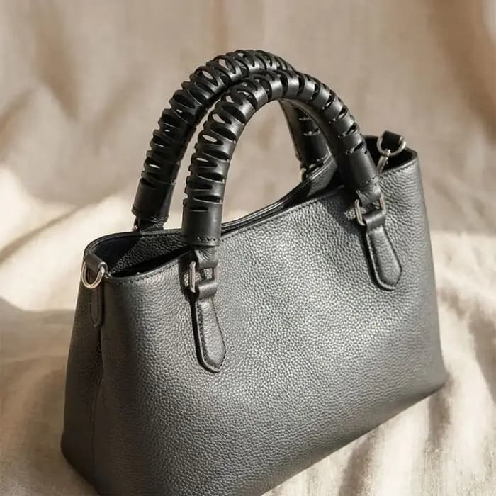 Lot de 2 protections en cuir souple pour poignée de sac à main
