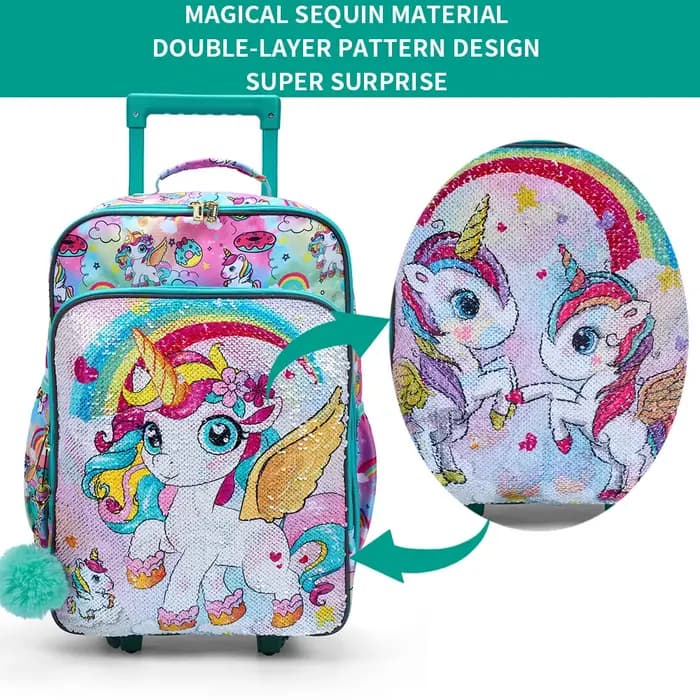 Valise de voyage à roulettes pour enfants