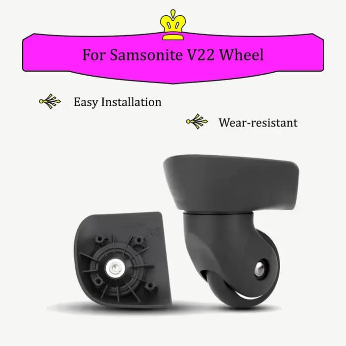 Compatible avec Samsonite V22 valise à roulettes de remplacement accessoires de bagages valise d'embarquement ensemble d'accessoires de roue universels