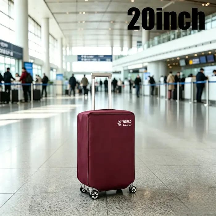Housse de protection pour valise en tissu non tissé épaissi et élastique, disponible en trois taille