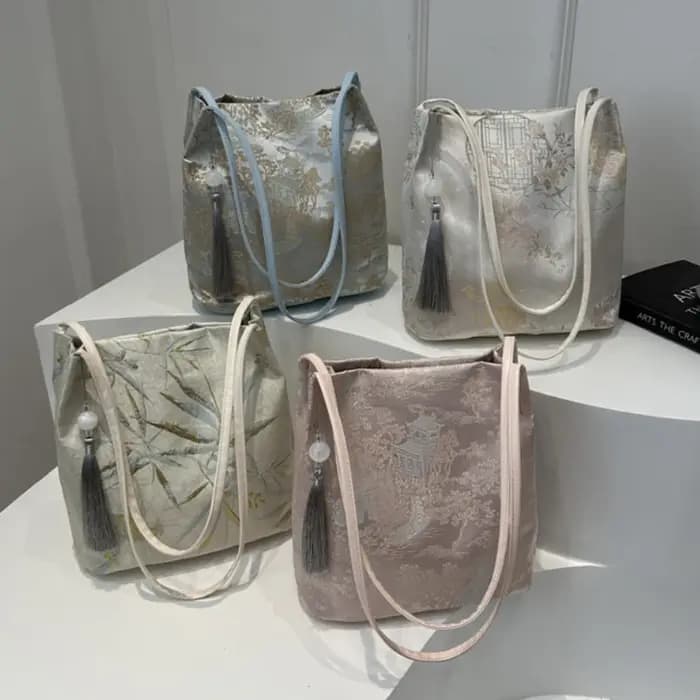 Sacs à bandoulière pour femmes, nouveau tempérament de Style chinois, fourre-tout rétro avancé élégant, mode grande capacité, sacs à main assortis