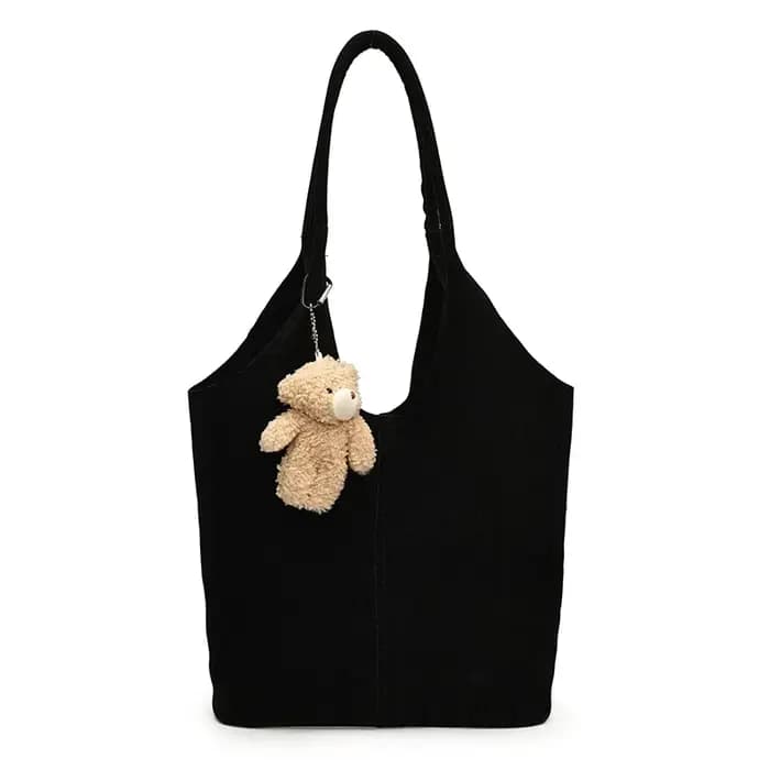 Sacs à main souples en Faux daim pour femmes, sac à bandoulière de grande capacité, couleur unie, dé