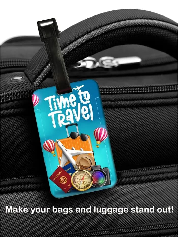 Étiquette de bagage de voyage unisexe