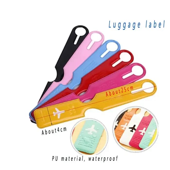 Étiquette de bagage mignonne avec adresse d'identification