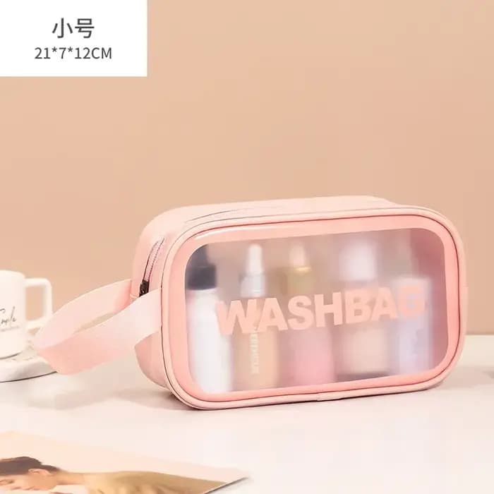 Sac à cosmétiques Transparent pour femmes, ensemble de 3 pièces, sac de lavage étanche, sac de bain