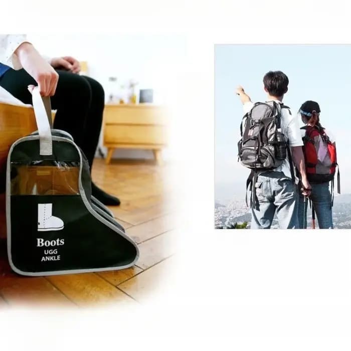 1 sac de rangement multifonctionnel pour bottes avec poignées