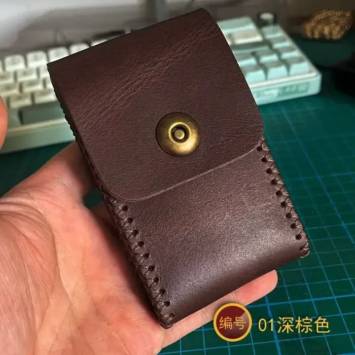 Sac de rangement vintage en cuir fait à la main pour hommes