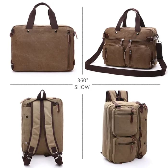 Sac de voyage classique pour hommes, valise à bandoulière, fourre-tout, grande poche, porte-document