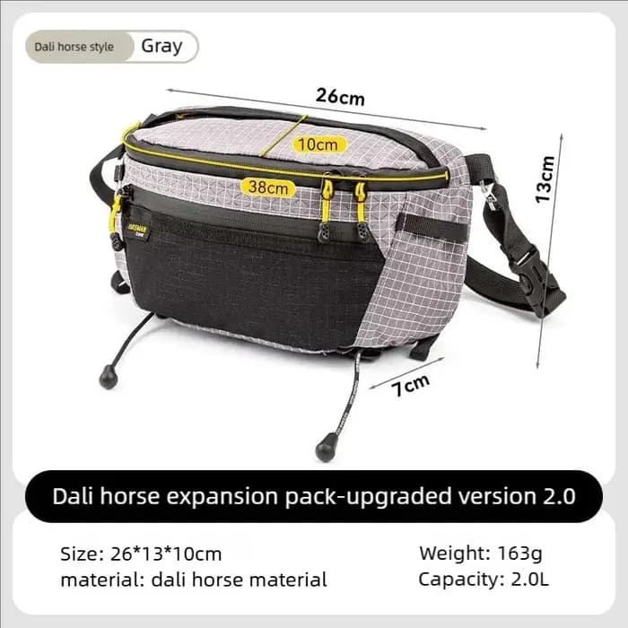 HIKEMAN sac de poitrine en plein air UHMWPE cyclisme sport sac à bandoulière randonnée voyage sac su
