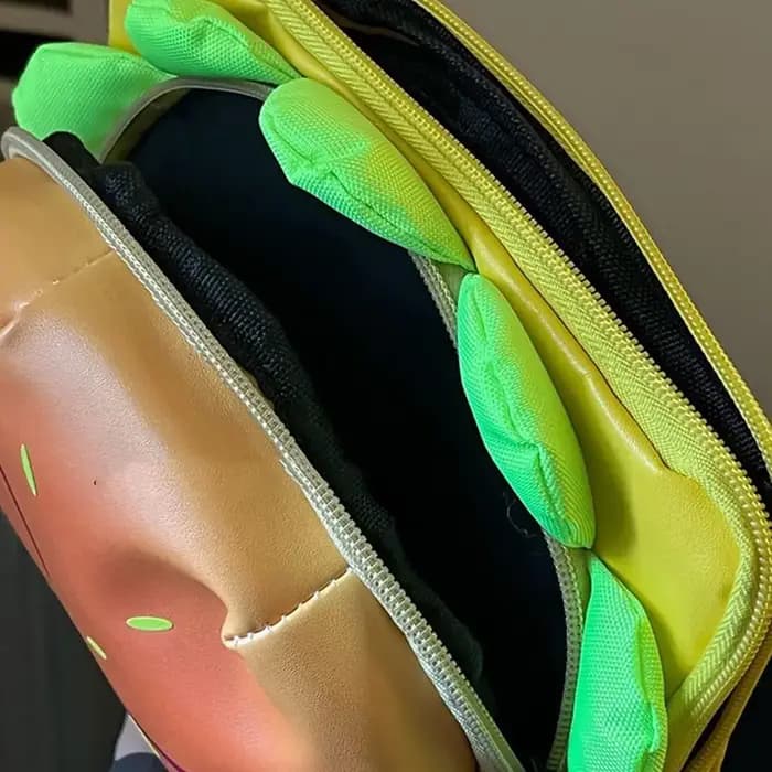 Sac à bandoulière Hamburger de dessin animé