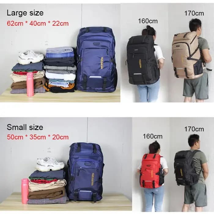 Sac à dos de voyage de grande capacité pour hommes et femmes