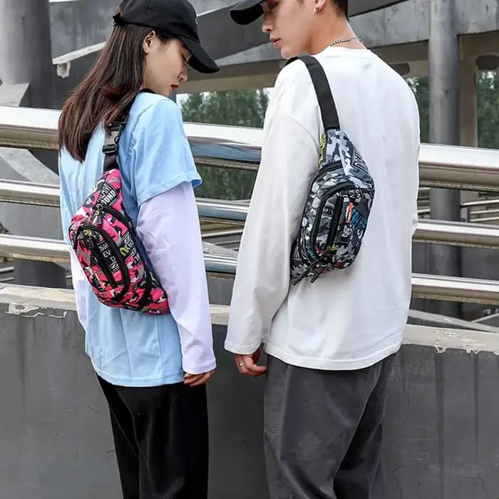 Sac banane imperméable de style coréen pour hommes et femmes