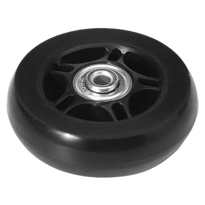 1 paire de roues de remplacement pour valise avec roulements métalliques, axes et vis, kit de réparation de roulettes de valise