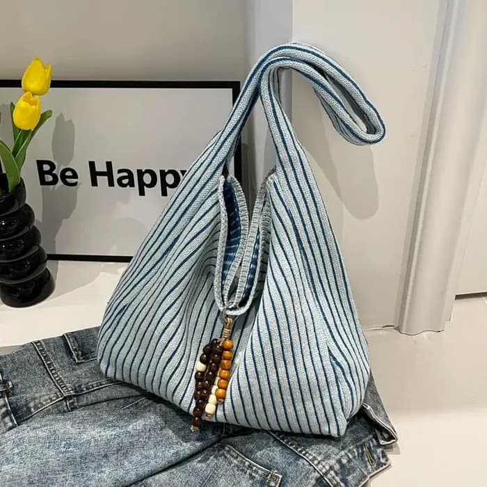Sacs à main en Nylon rayé de grande capacité