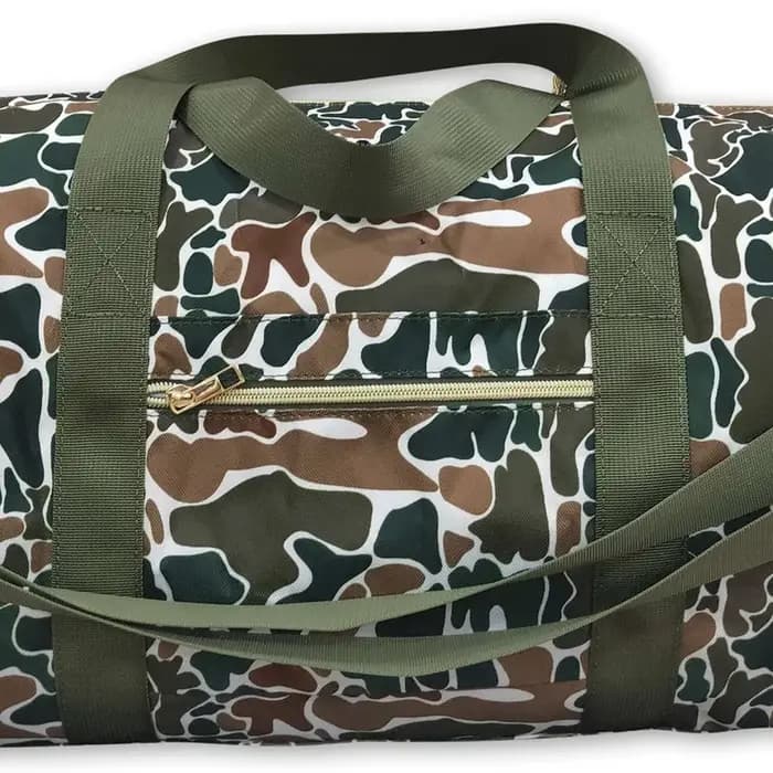Sac de voyage camouflage marron
