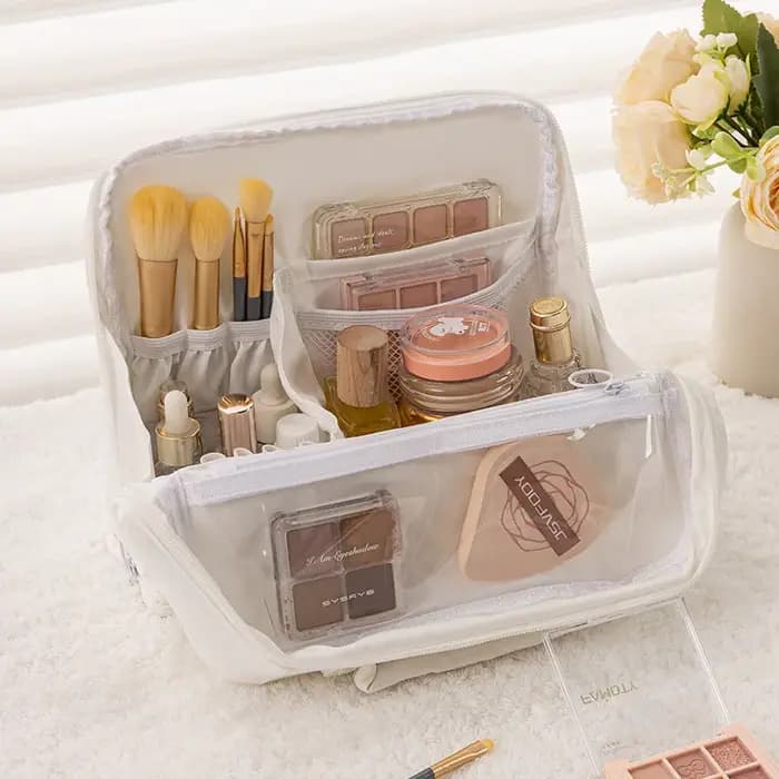 Trousse de Maquillage Verticale Grande Capacité