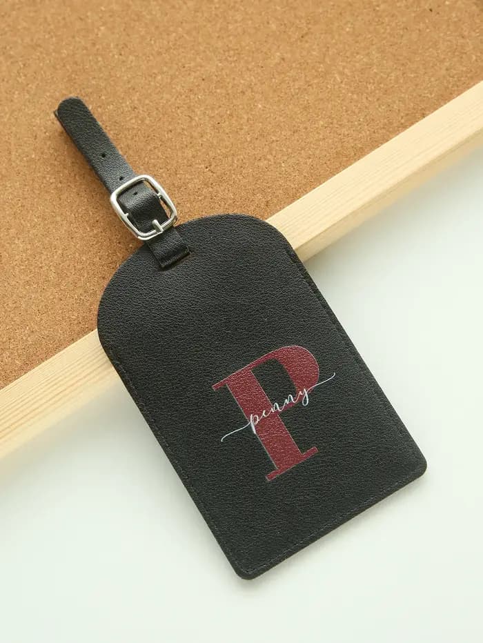 Étiquette de bagage personnalisée avec nom pour valises, étiquettes de bagage colorées personnalisée