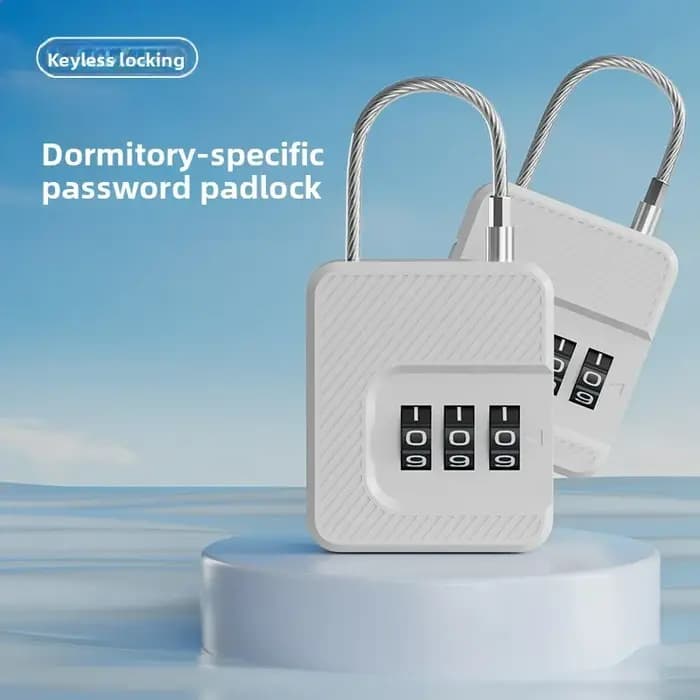 Cadenas à code pour bagages, cadenas, serrure de porte de casier de gym, serrure de tiroir de dortoir, tête de serrure, cadenas à code pour casque de voyage