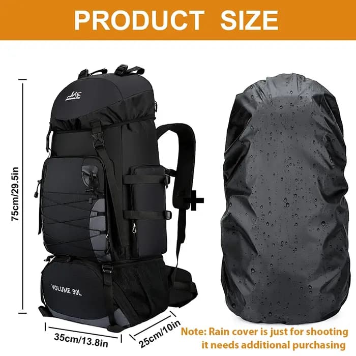 80L 90L grand sac à dos de Camping sac de voyage hommes femmes bagages randonnée sacs à bandoulière en plein air