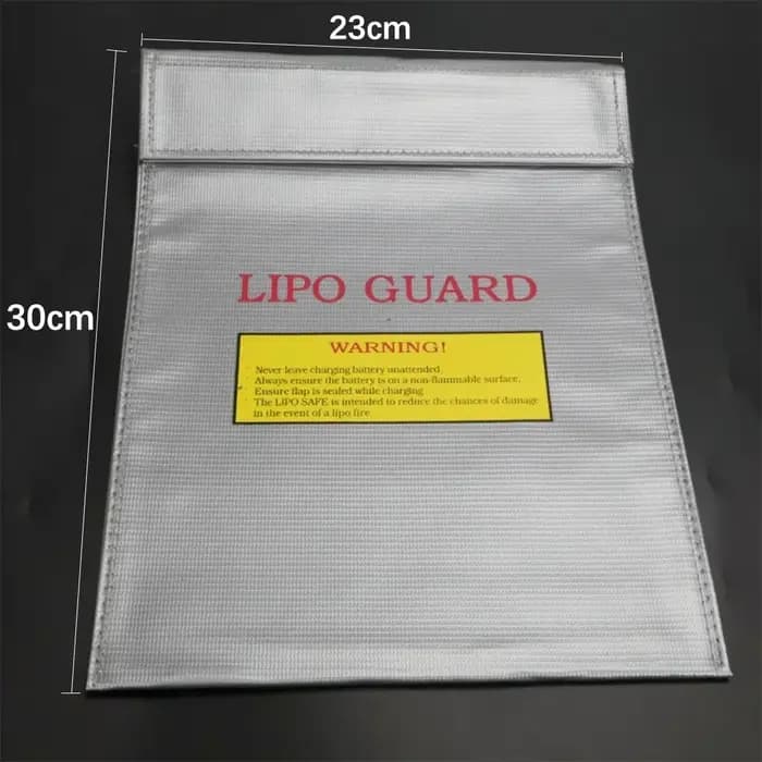 Sac ignifuge et anti-explosion pour batterie au lithium 18x23cm 30x23cm