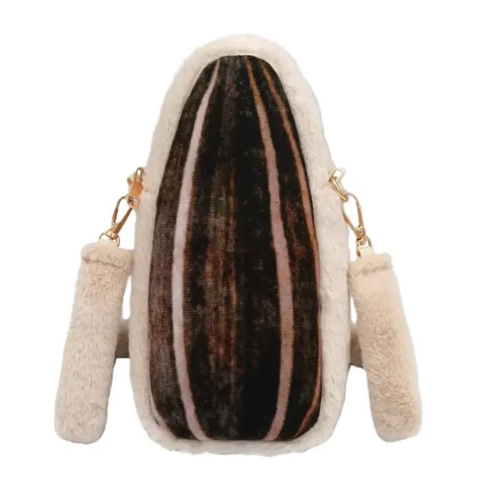 Sac à bandoulière en forme de sac de nourriture géant, en matériau chaud, style original, apparence