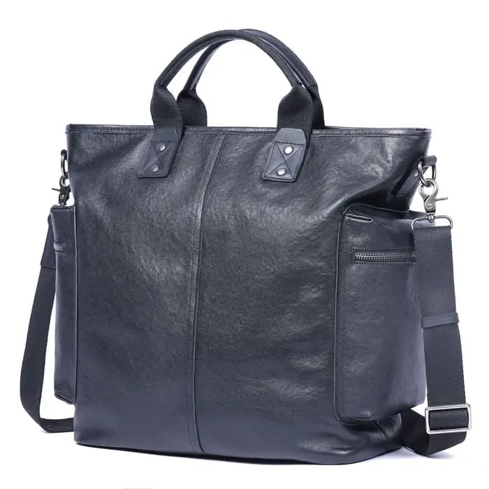 Brifecase – sacs pour ordinateur portable en cuir véritable pour hommes