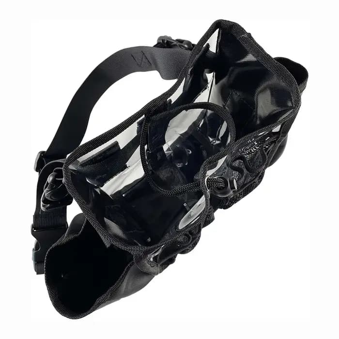 Sac banane transparent pour maqucroisement avec poignées