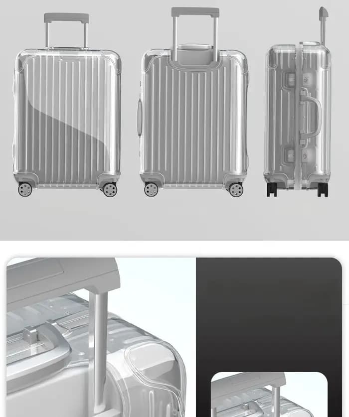 Housse de protection transparente pour bagages