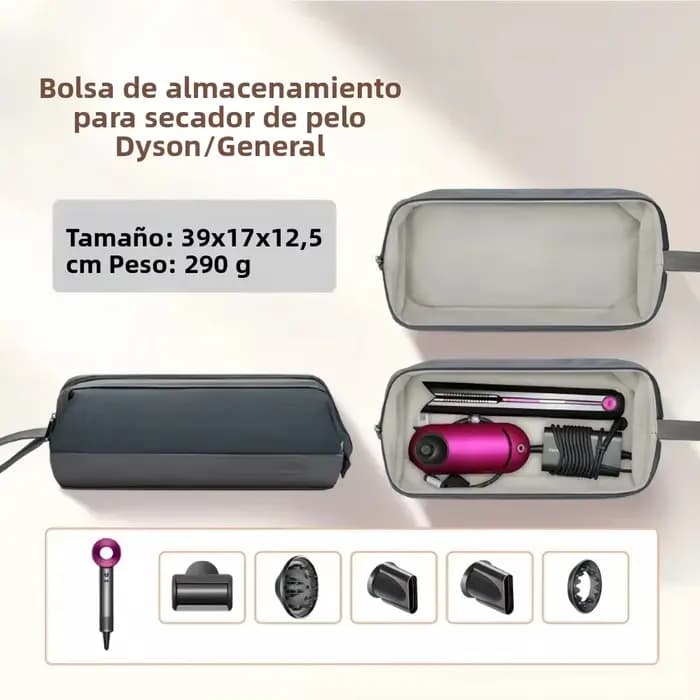 Étui de transport pour sèche-cheveux en cuir PU