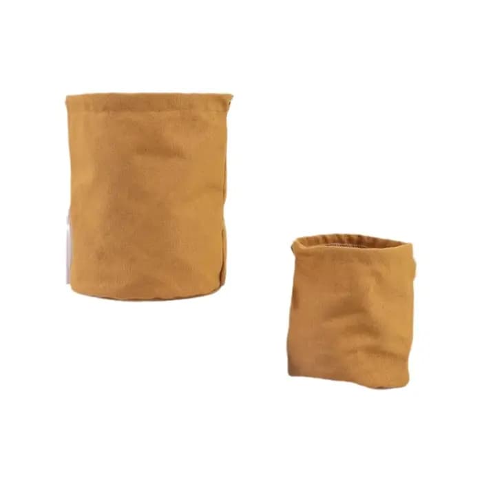 Sac en toile à fond rond avec cordon de serrage