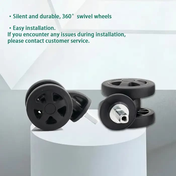 Roues pour bagages Delsey, roulettes résistantes à l'usure pour valises à roulettes, accessoires, boîte à code, pièces de rechange pour la réparation de bagages de voyage