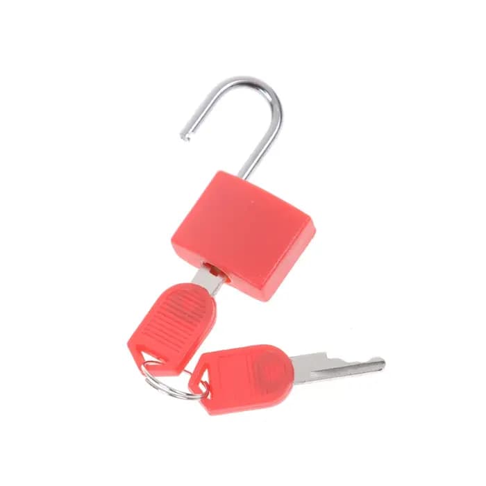 1PCS 30x23mm Petit mini cadenas en acier robuste pour valise de voyage et journal intime avec 2 clés