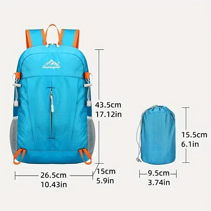 Sac de voyage d'extérieur grande capacité, pliable, imperméable, léger, portable, réglable, pour la randonnée et l'alpinisme