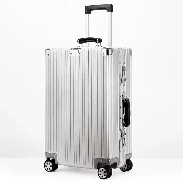 Valise de voyage luxueuse en alliage aluminium-magnésium, nouveau style, roulettes silencieuses de h