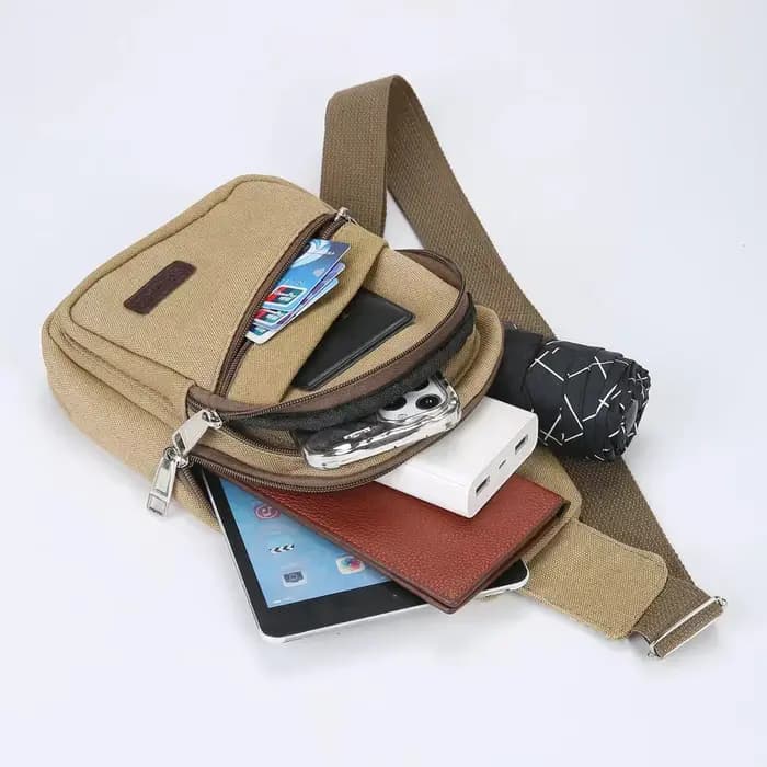 Sac bandoulière en toile pour homme