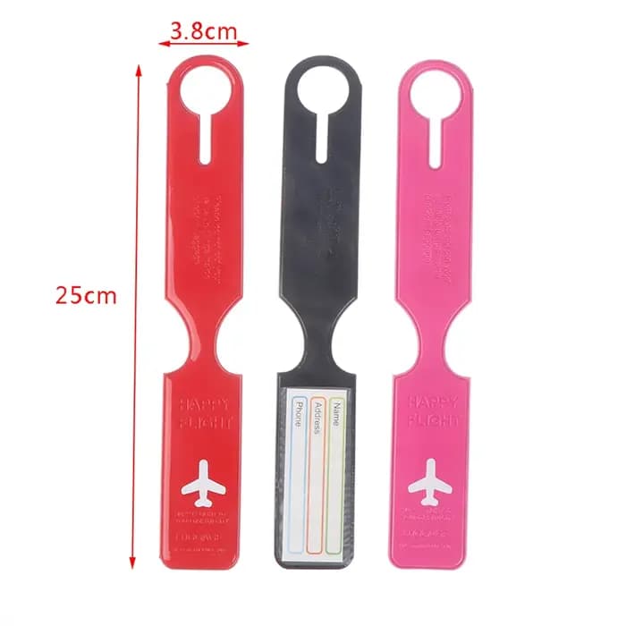 Étiquettes de bagage mignonnes en PVC pour valise