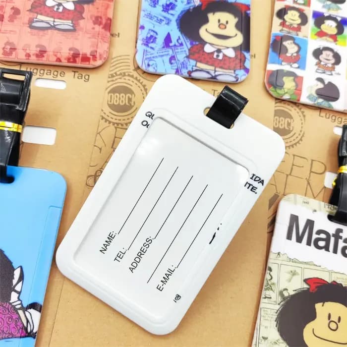 Étiquette de bagage Mafalda pour filles mignonnes