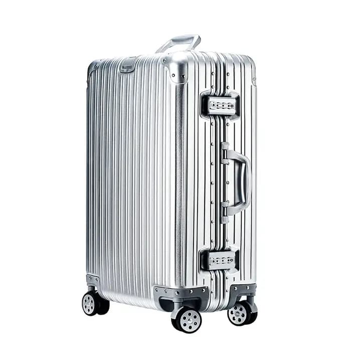 100% valise en aluminium bagage en métal 20 "22" 28 "30 pouces