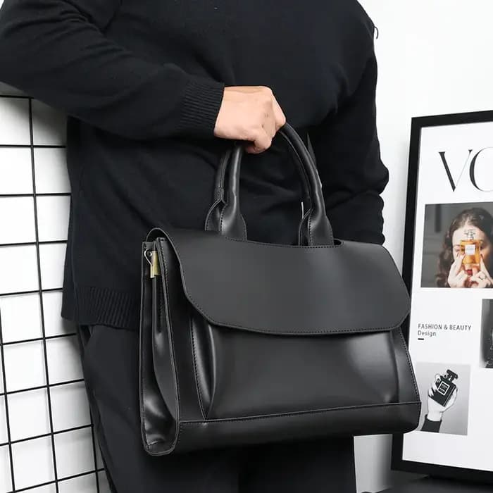 Sac à main Vintage en cuir pour hommes