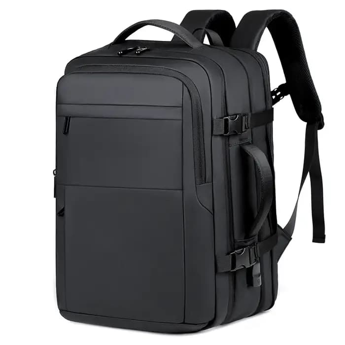 Sac à dos extensible hydrofuge avec compression sous vide, chargement USB, pour ordinateur portable,