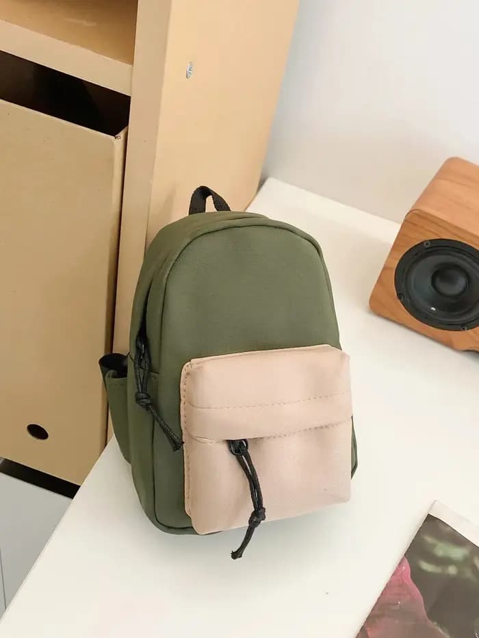 Mini sac de poitrine contrasté à la mode pour hommes