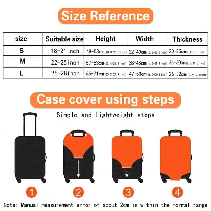 Housse de protection élastique pour valise