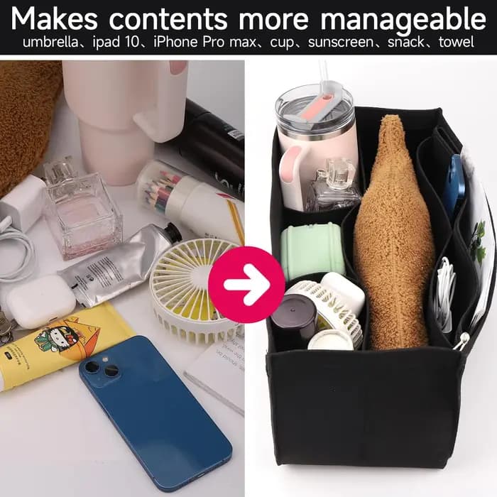Doublure de rangement de sac de plage pour sac Boogg/fourre-tout simplement du sud