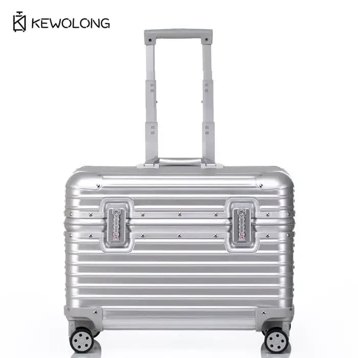 Valise en aluminium à coins arrondis