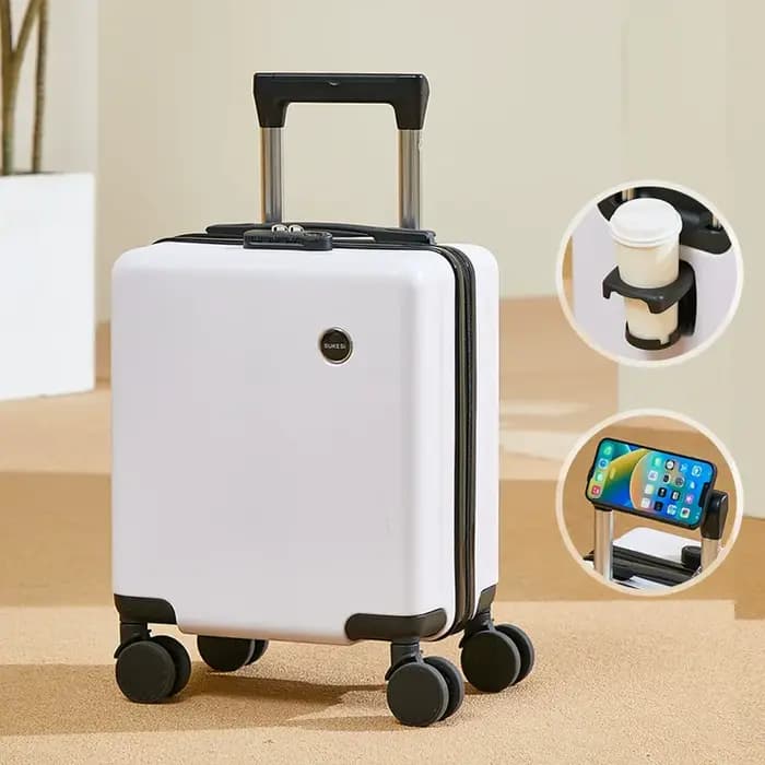 Petit coffre à bagages de 14 pouces, 20 × 30 × 40cm, valise à mot de passe d'embarquement de voyage